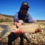 la pesca del barbo en Extremadura