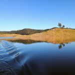 Yeguas lake totally flat